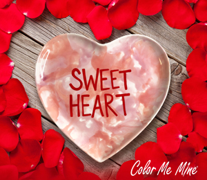 Bakersfield Candy Heart Plate