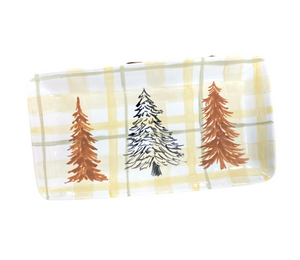 Bakersfield Pines And Plaid Platter